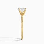 Petite Elodie 1.5mm Ring Yellow Gold 18k Asscher Engagement Ring