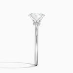 Petite Elodie 1.5mm Ring Platinum Oval Engagement Ring