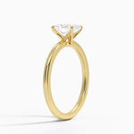 Petite Elodie 1.5mm Ring Yellow Gold 18k Oval Engagement Ring