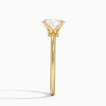 Petite Elodie 1.5mm Ring Yellow Gold 18k Oval Engagement Ring