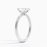 Petite Elodie 1.5mm Ring Platinum Radiant Engagement Ring