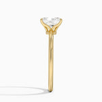 Petite Elodie 1.5mm Ring Yellow Gold 18k Radiant Engagement Ring