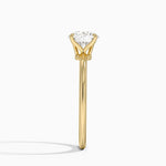Petite Elodie 1.5mm Ring Yellow Gold 18k Round Engagement Ring