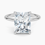 Petite Elodie 1.5mm Ring Platinum Radiant Engagement Ring