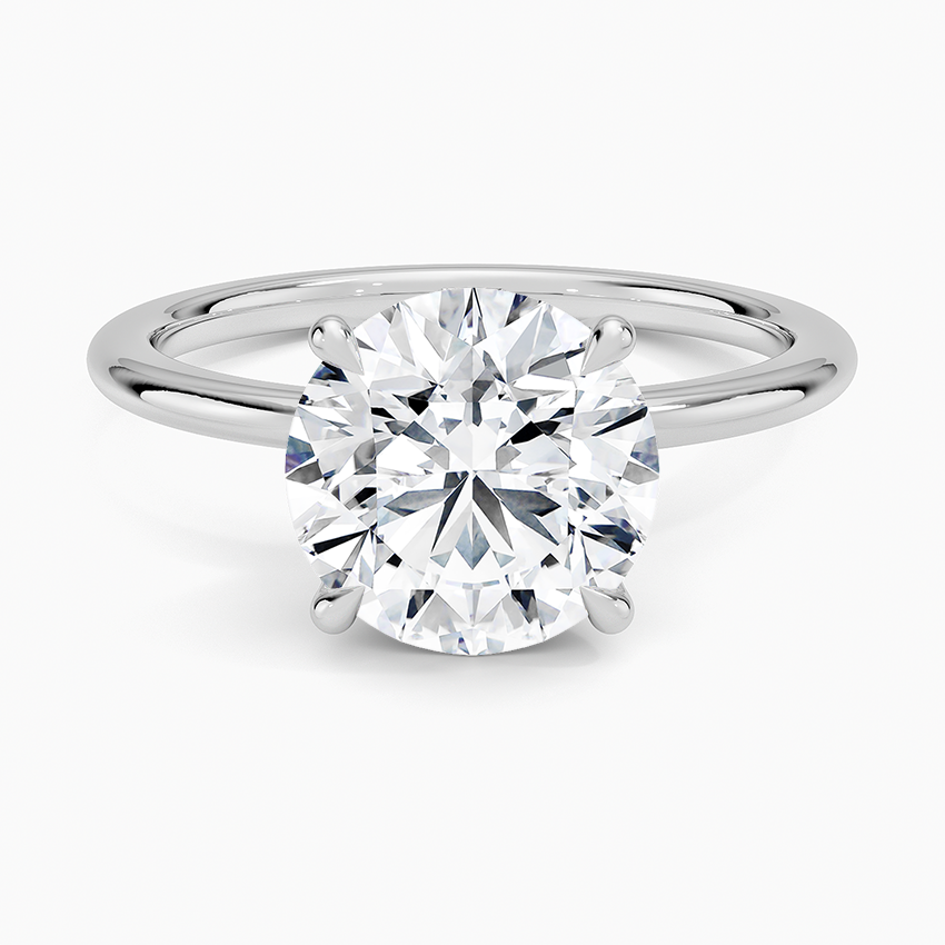 Petite Elodie 1.5mm Ring Platinum Round Engagement Ring
