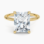 Petite Elodie 1.5mm Ring Yellow Gold 18k Radiant Engagement Ring