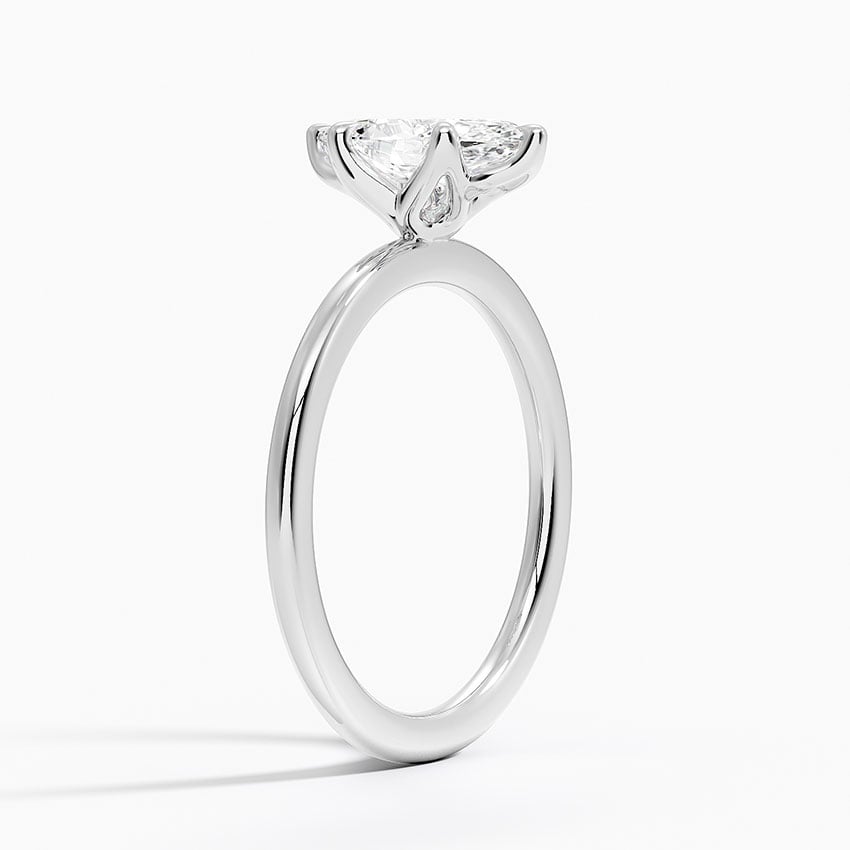 1.5mm Petite Elodie Perfect Fit Solitaire Ring Platinum Marquise Engagement Ring