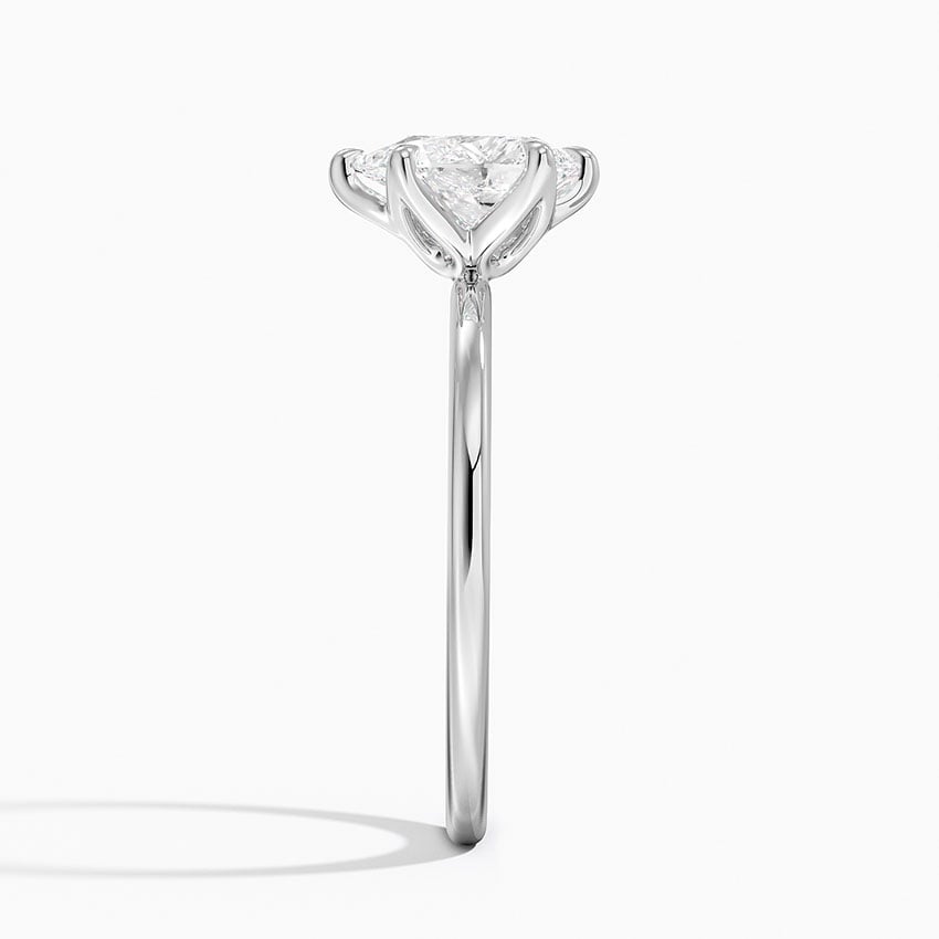 1.5mm Petite Elodie Perfect Fit Solitaire Ring Platinum Pear Engagement Ring