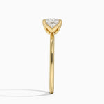 1.5mm Petite Elodie Perfect Fit Solitaire Ring Yellow Gold 18k Princess Engagement Ring