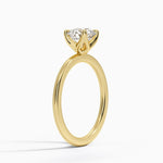 1.5mm Petite Elodie Perfect Fit Solitaire Ring Yellow Gold 18k Round Engagement Ring