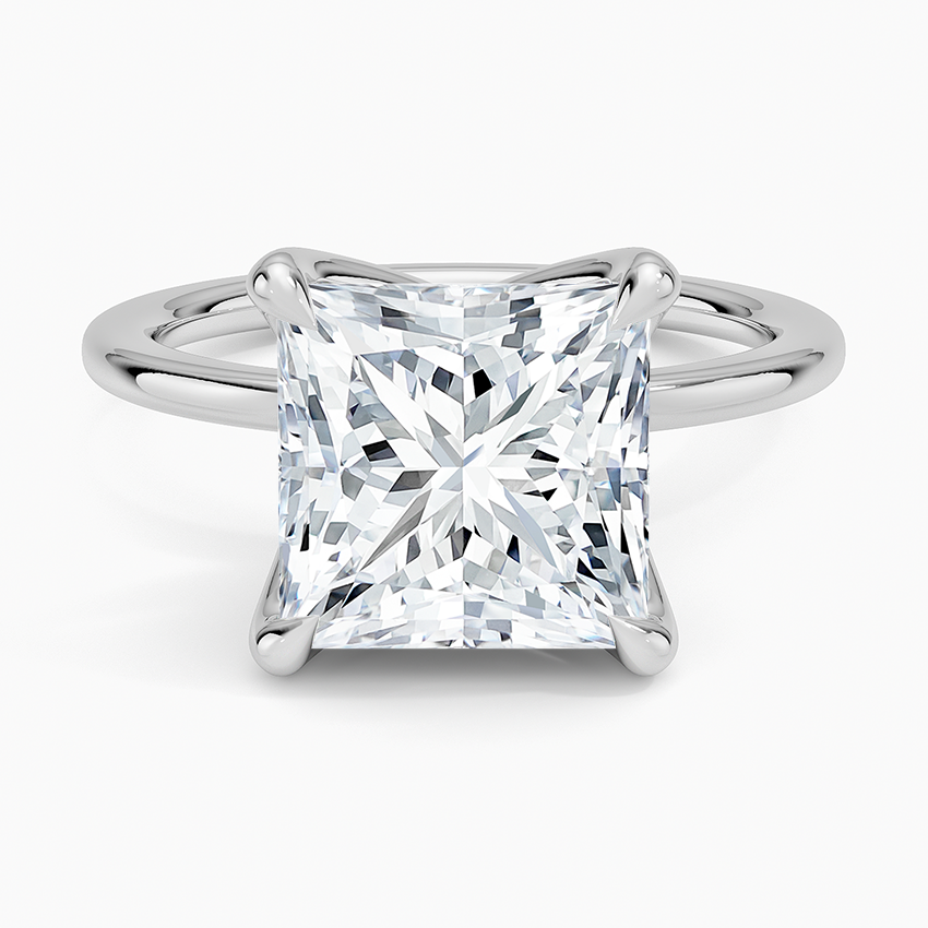 1.5mm Petite Elodie Perfect Fit Solitaire Ring Platinum Princess Engagement Ring