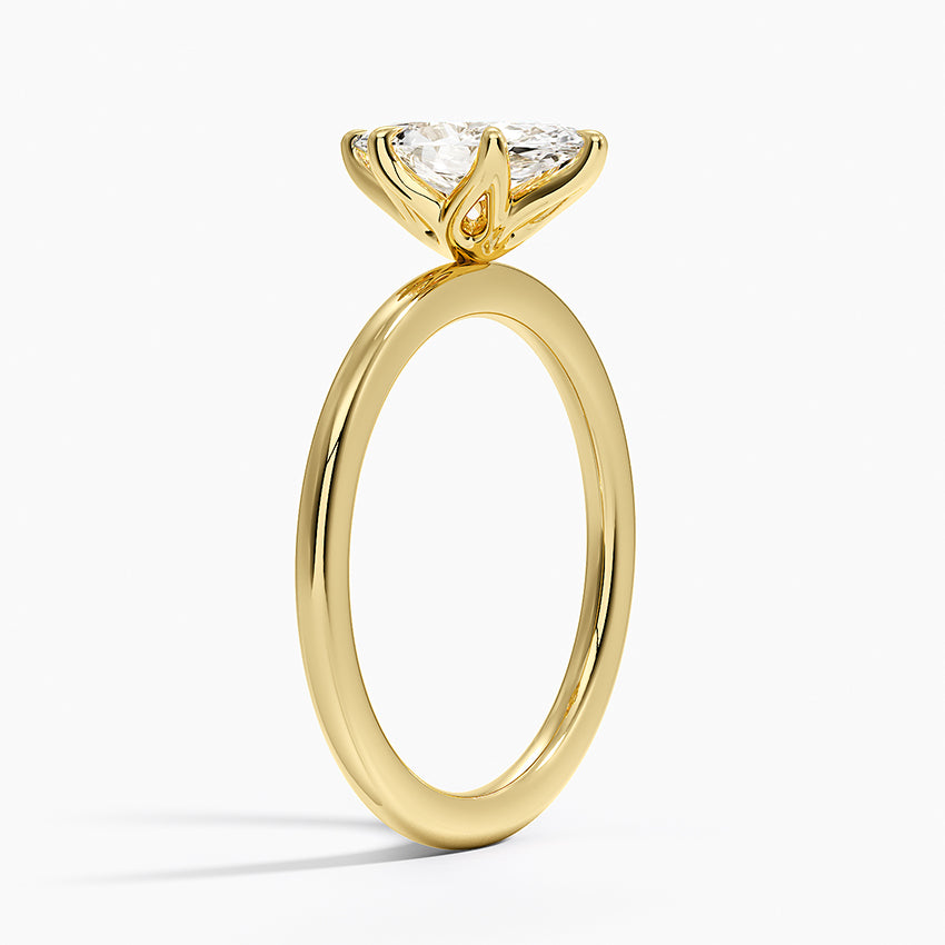 Esme Perfect Fit Solitaire Ring Yellow Gold 18k Marquise Engagement Ring