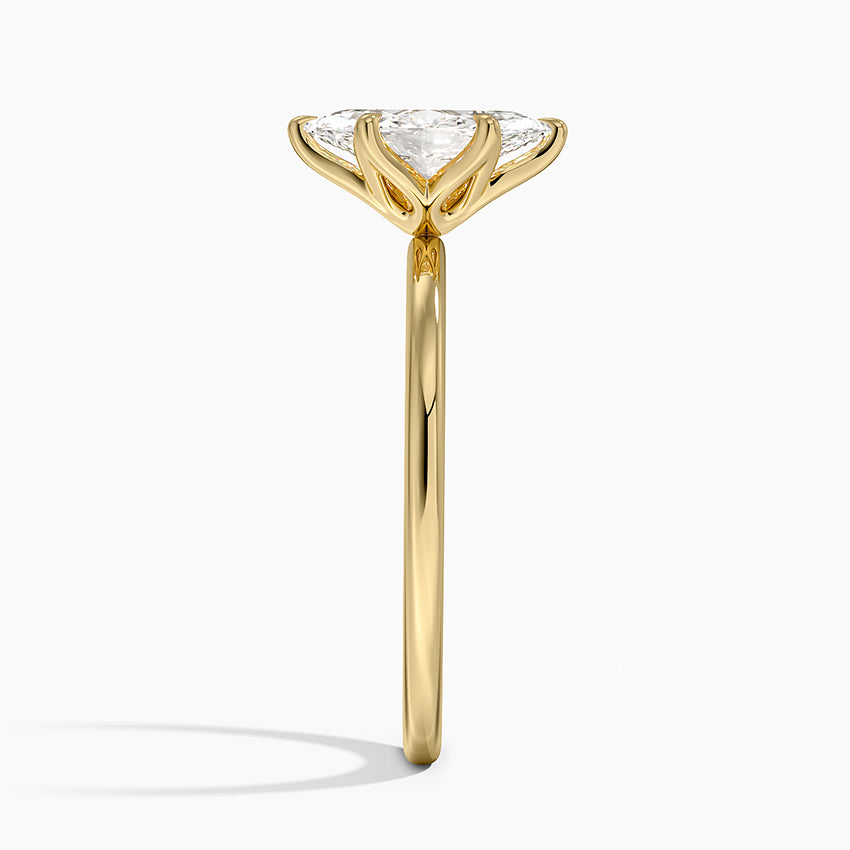 Esme Perfect Fit Solitaire Ring Yellow Gold 18k Marquise Engagement Ring
