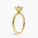 Esme Perfect Fit Solitaire Ring Yellow Gold 18k Round Engagement Ring