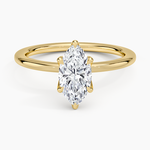 Esme Perfect Fit Solitaire Ring Yellow Gold 18k Marquise Engagement Ring