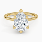 Esme Perfect Fit Solitaire Ring Yellow Gold 18k Pear Engagement Ring
