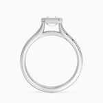 Luna 4mm Bezel Ring Platinum Asscher Engagement Ring