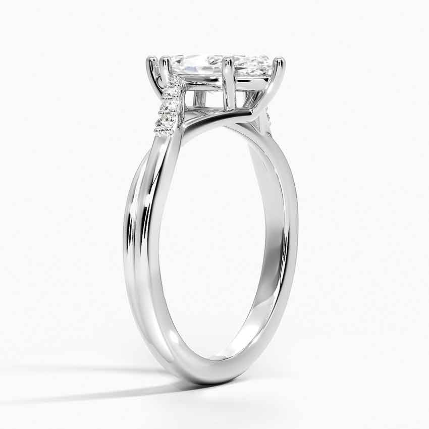 Chamise Diamond Ring (1/15 ct. tw.) Platinum Marquise Engagement Ring