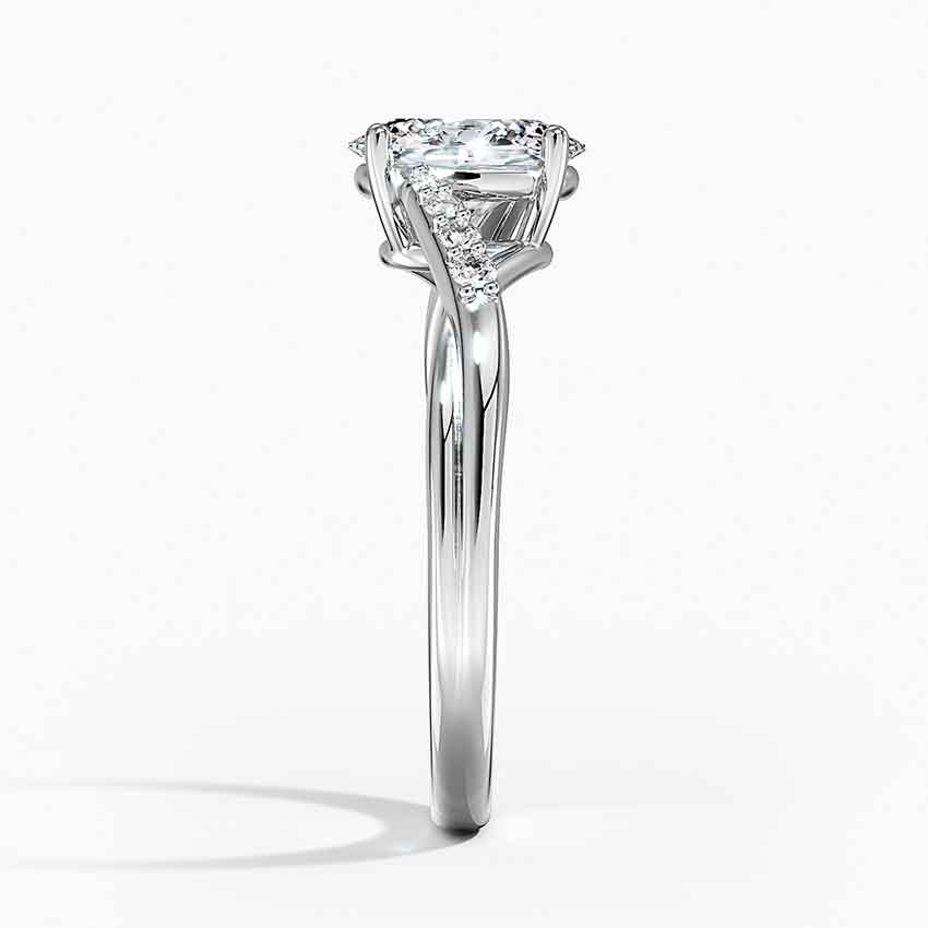 Chamise Diamond Ring (1/15 ct. tw.) Platinum Oval Engagement Ring