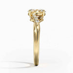 Chamise Diamond Ring (1/15 ct. tw.) Yellow Gold 18k Oval Engagement Ring