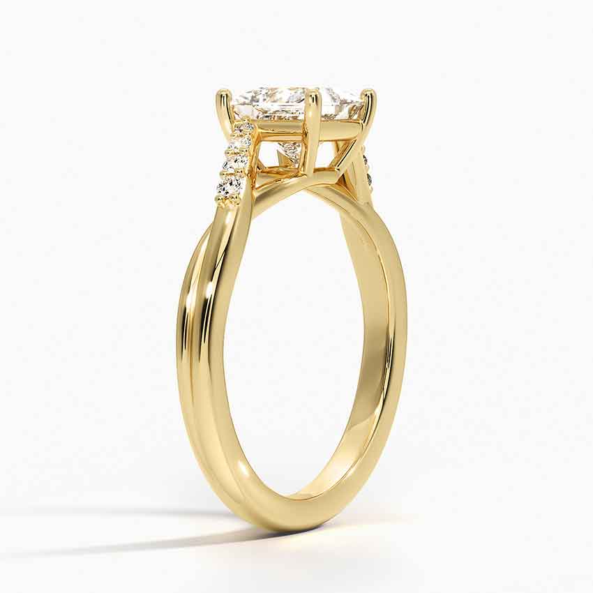 Chamise Diamond Ring (1/15 ct. tw.) Yellow Gold 18k Princess Engagement Ring