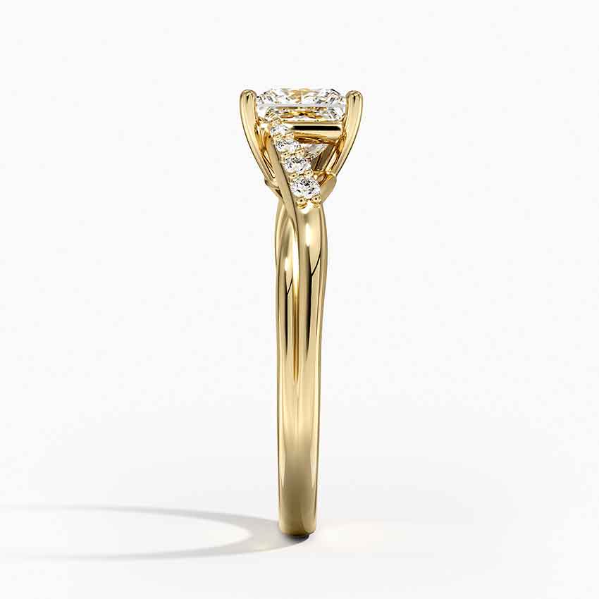 Chamise Diamond Ring (1/15 ct. tw.) Yellow Gold 18k Princess Engagement Ring