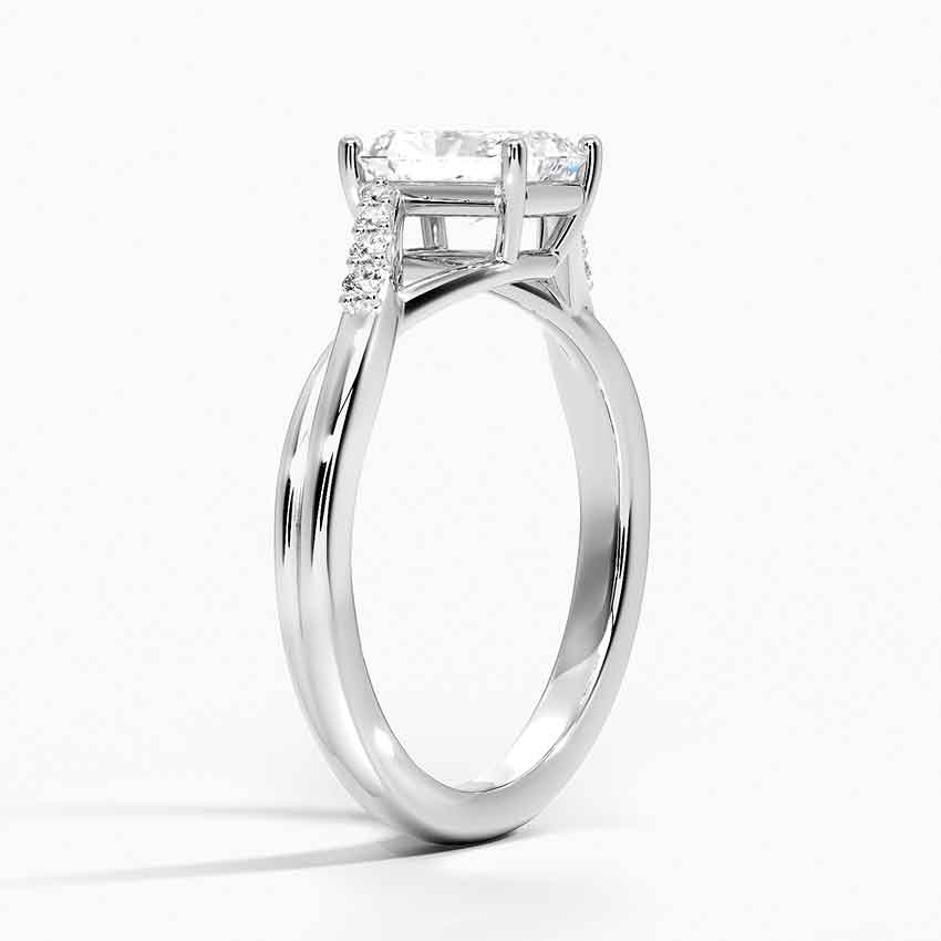 Chamise Diamond Ring (1/15 ct. tw.) Platinum Radiant Engagement Ring