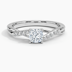 Chamise Diamond Ring (1/15 ct. tw.) Platinum Cushion Engagement Ring