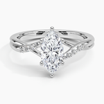 Chamise Diamond Ring (1/15 ct. tw.) Platinum Marquise Engagement Ring