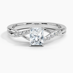 Chamise Diamond Ring (1/15 ct. tw.) Platinum Radiant Engagement Ring