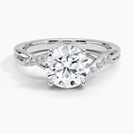Chamise Diamond Ring (1/15 ct. tw.) Platinum Round Engagement Ring