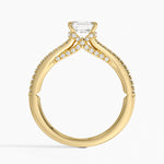 Icon Diamond Ring (1/3 ct. tw.) Yellow Gold 18k Asscher Engagement Ring
