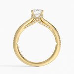Icon Diamond Ring (1/3 ct. tw.) Yellow Gold 18k Cushion Engagement Ring