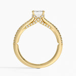 Icon Diamond Ring (1/3 ct. tw.) Yellow Gold 18k Emerald Engagement Ring