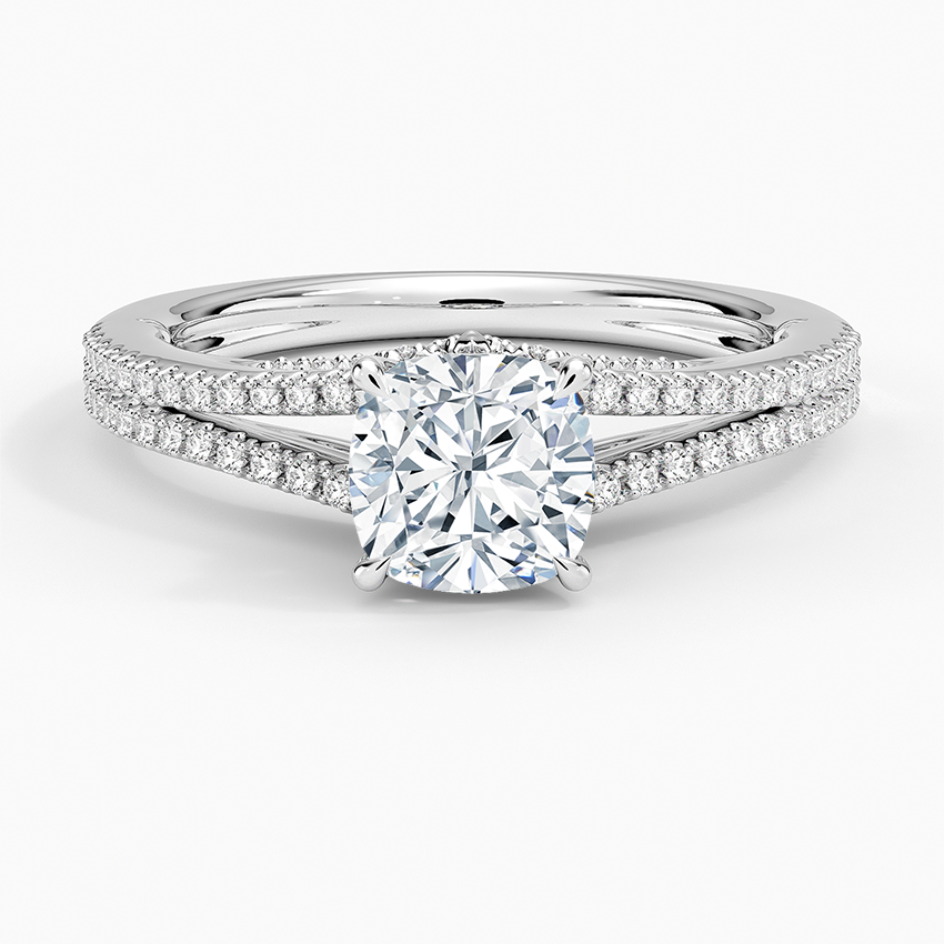 Icon Diamond Ring (1/3 ct. tw.) Platinum Cushion Engagement Ring