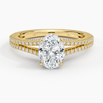 Icon Diamond Ring (1/3 ct. tw.) Yellow Gold 18k Oval Engagement Ring