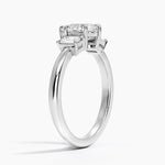 Petite Rhiannon Three Stone Diamond Ring (1/4 ct. tw.) Platinum Pear Engagement Ring