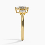 Petite Rhiannon Three Stone Diamond Ring (1/4 ct. tw.) Yellow Gold 18k Pear Engagement Ring