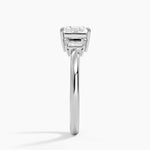Petite Rhiannon Three Stone Diamond Ring (1/4 ct. tw.) Platinum Princess Engagement Ring