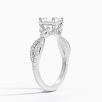 Adorned Luxe Willow Diamond Ring (1/3 ct. tw.) Platinum Asscher Engagement Ring