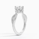 Adorned Luxe Willow Diamond Ring (1/3 ct. tw.) Platinum Heart Engagement Ring