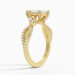 Adorned Luxe Willow Diamond Ring (1/3 ct. tw.) Yellow Gold 18k Marquise Engagement Ring