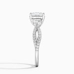 Adorned Luxe Willow Diamond Ring (1/3 ct. tw.) Platinum Princess Engagement Ring