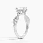 Adorned Luxe Willow Diamond Ring (1/3 ct. tw.) Platinum Radiant Engagement Ring