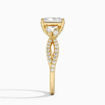 Adorned Luxe Willow Diamond Ring (1/3 ct. tw.) Yellow Gold 18k Radiant Engagement Ring