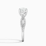 Adorned Luxe Willow Diamond Ring (1/3 ct. tw.) Platinum Round Engagement Ring