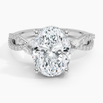 Adorned Luxe Willow Diamond Ring (1/3 ct. tw.) Platinum Oval Engagement Ring
