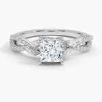 Adorned Luxe Willow Diamond Ring (1/3 ct. tw.) Platinum Princess Engagement Ring