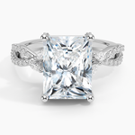 Adorned Luxe Willow Diamond Ring (1/3 ct. tw.) Platinum Radiant Engagement Ring