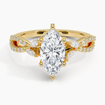 Adorned Luxe Willow Diamond Ring (1/3 ct. tw.) Yellow Gold 18k Marquise Engagement Ring